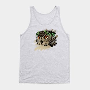 Athena Owl - Leaf Variant Tank Top